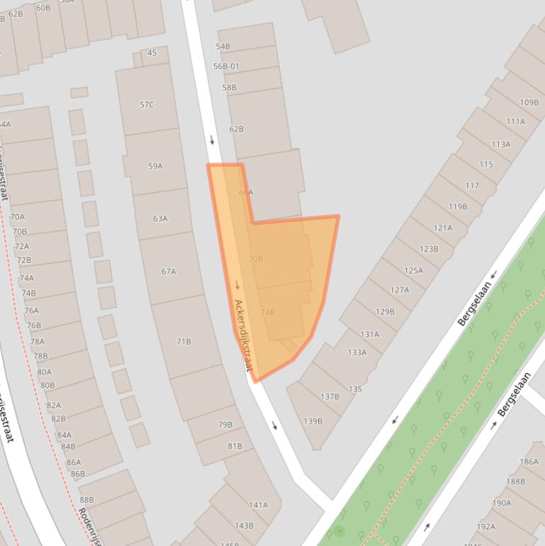 Kaart van postcodegebied 3037VL.