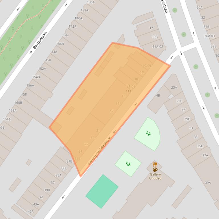 Kaart van postcodegebied 3037VP.