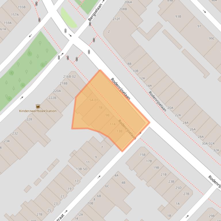 Kaart van postcodegebied 3037XA.