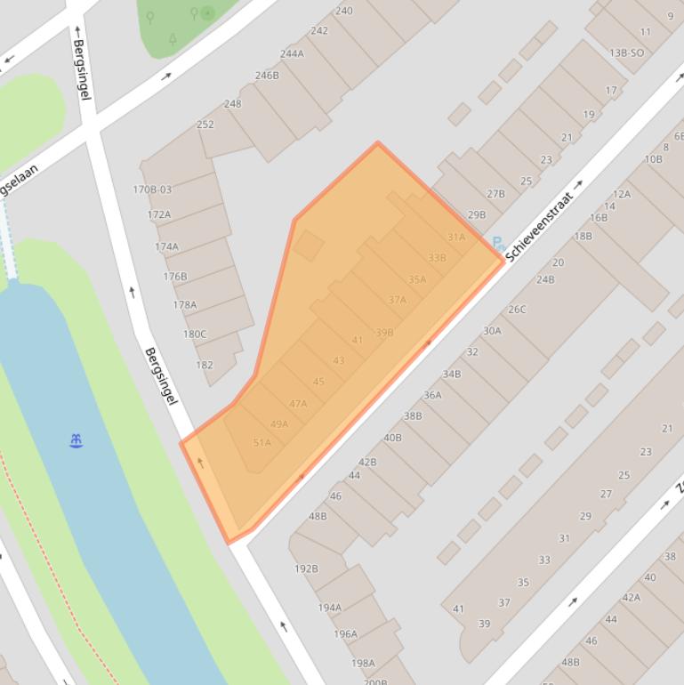 Kaart van postcodegebied 3037XK.