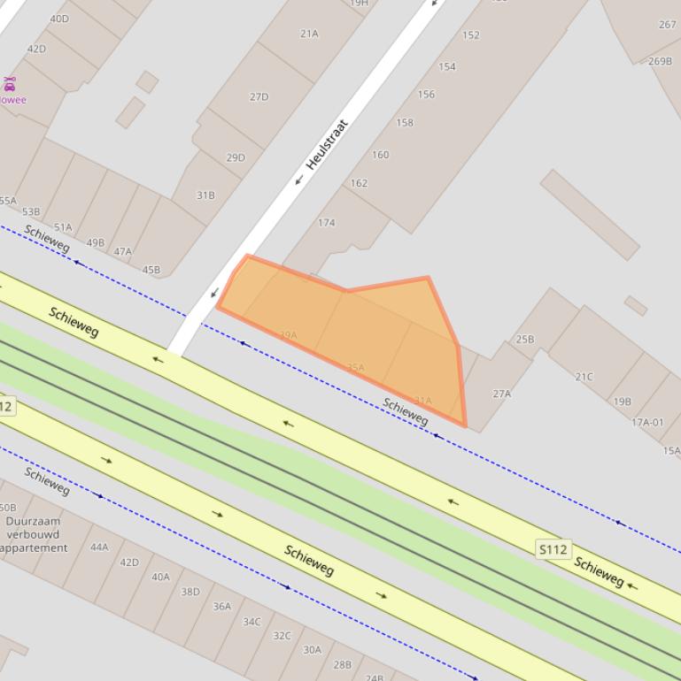 Kaart van postcodegebied 3038AD.