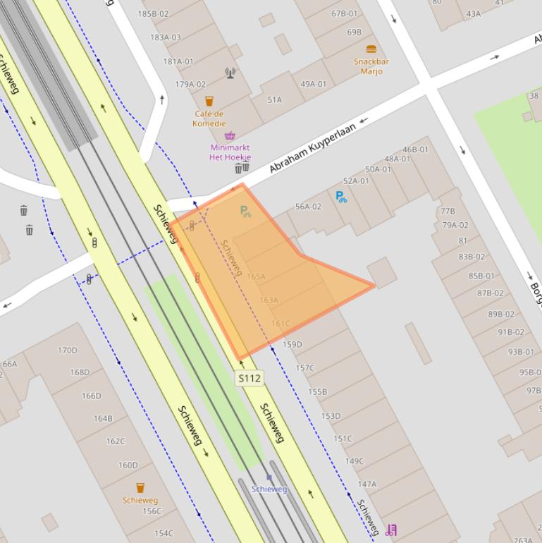 Kaart van postcodegebied 3038AR.