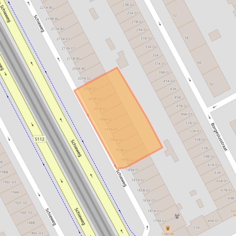 Kaart van postcodegebied 3038AT.