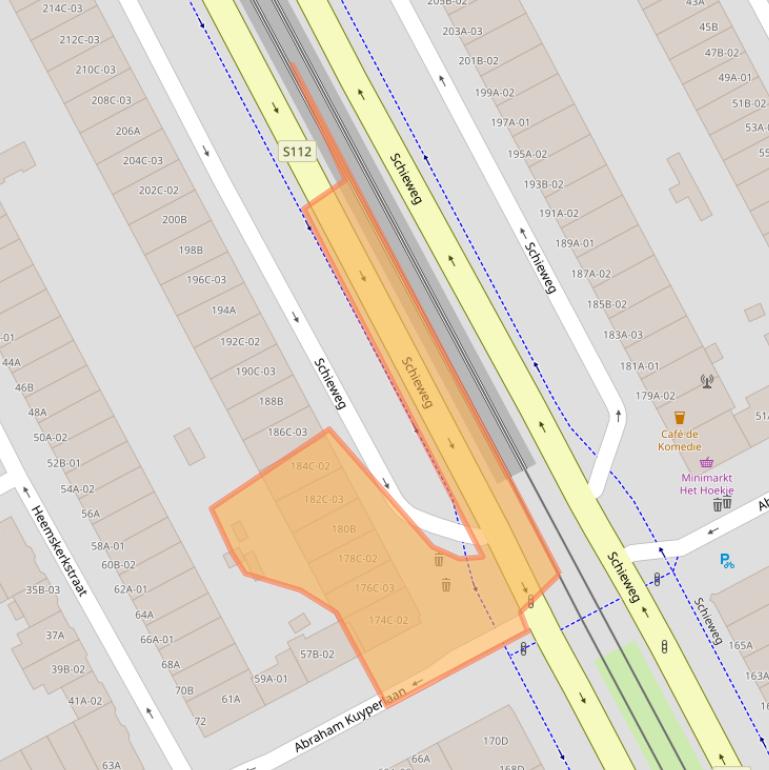 Kaart van postcodegebied 3038BK.