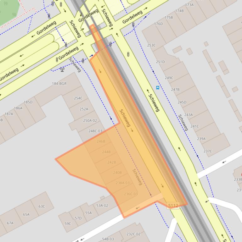 Kaart van postcodegebied 3038BR.
