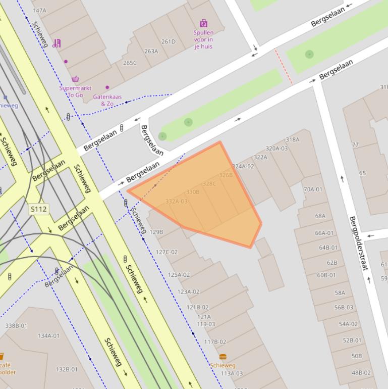 Kaart van postcodegebied 3038CN.