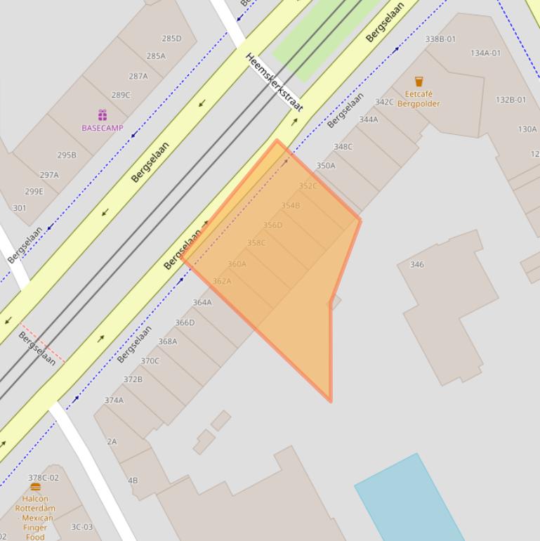 Kaart van postcodegebied 3038CR.