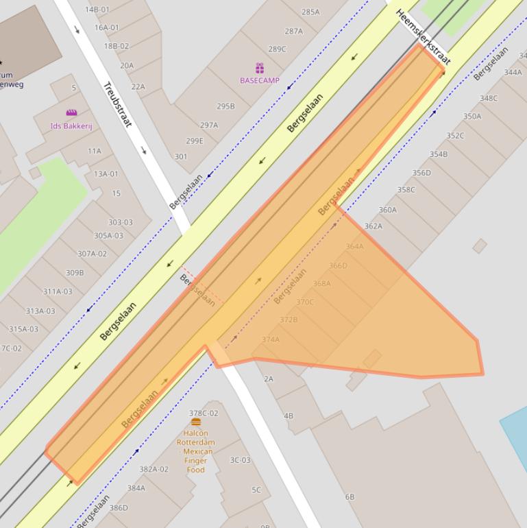 Kaart van postcodegebied 3038CS.