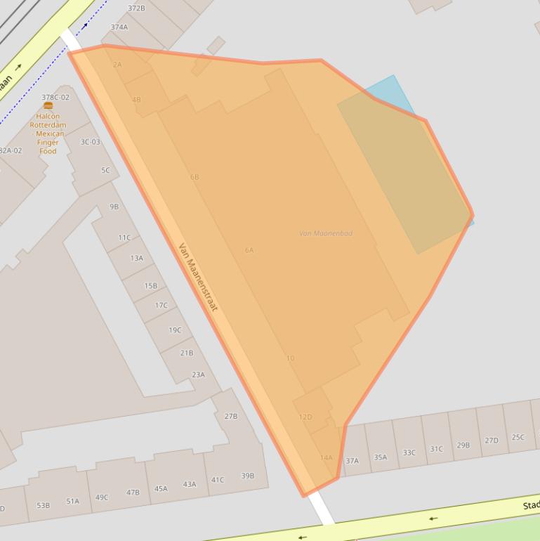 Kaart van postcodegebied 3038CZ.