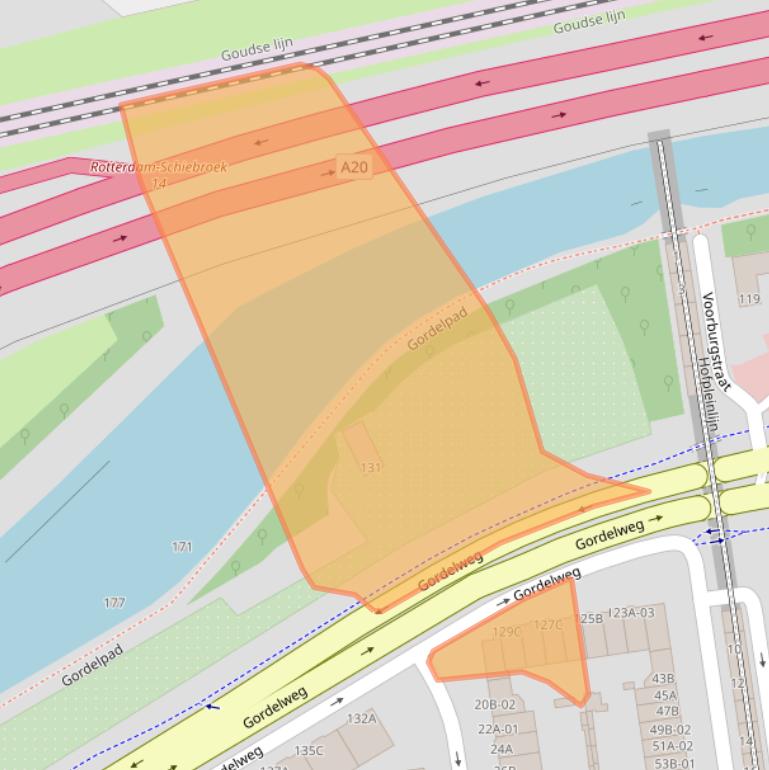 Kaart van postcodegebied 3038GB.