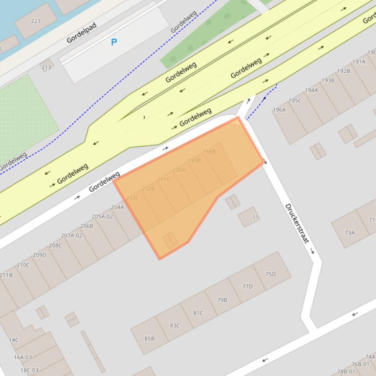 Kaart van postcodegebied 3038GK.