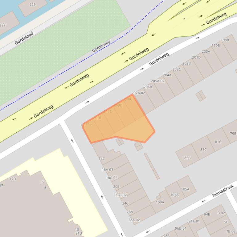 Kaart van postcodegebied 3038GM.