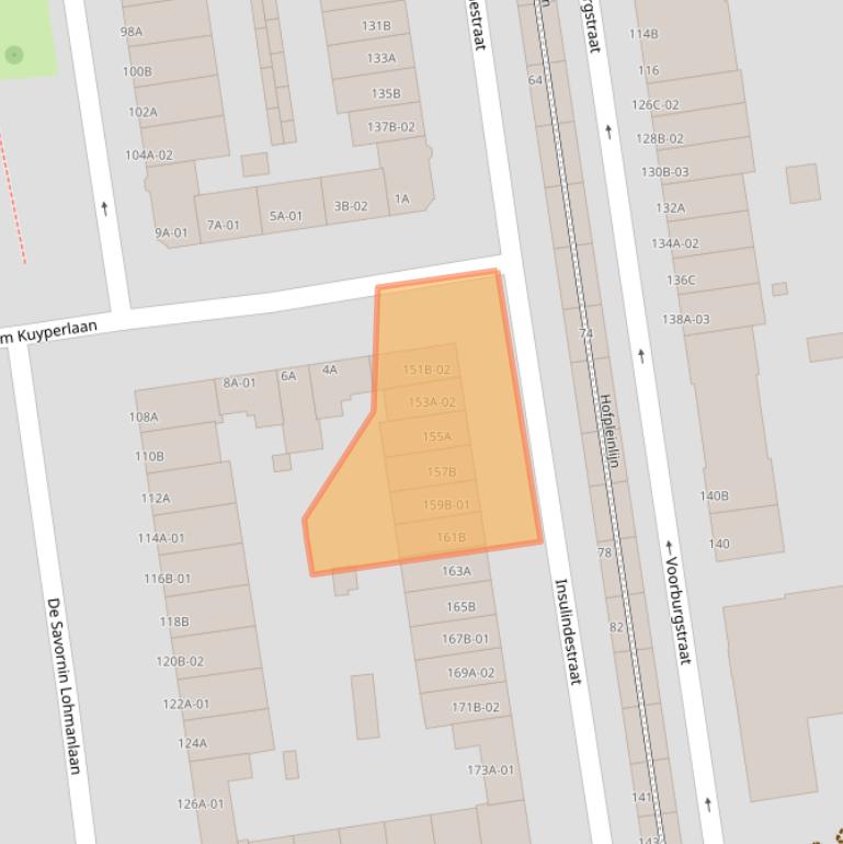 Kaart van postcodegebied 3038JL.