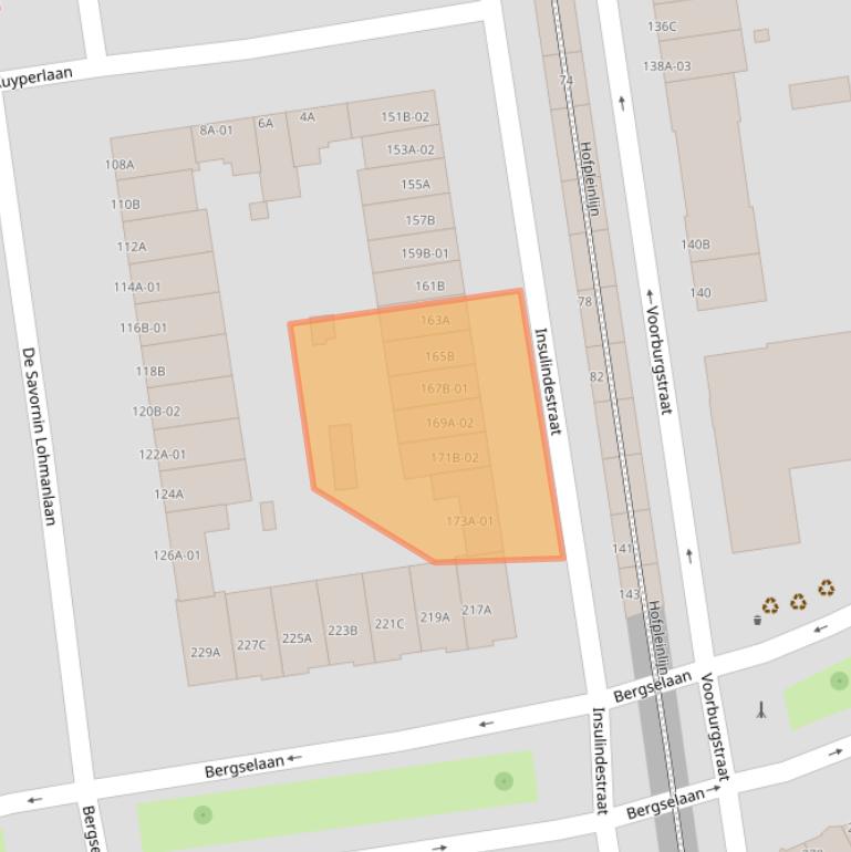 Kaart van postcodegebied 3038JM.