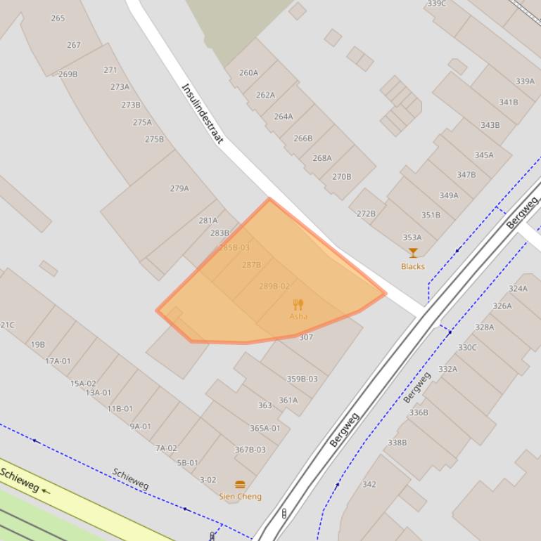 Kaart van postcodegebied 3038JV.