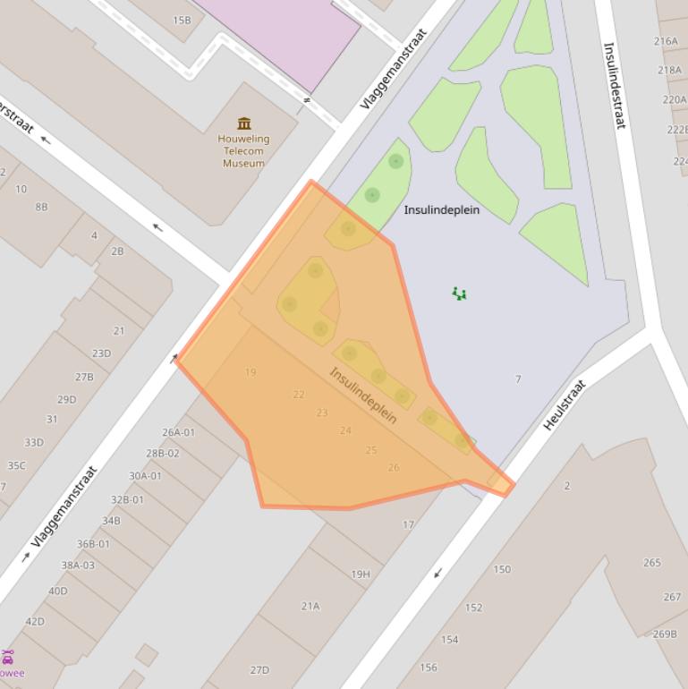 Kaart van postcodegebied 3038JW.