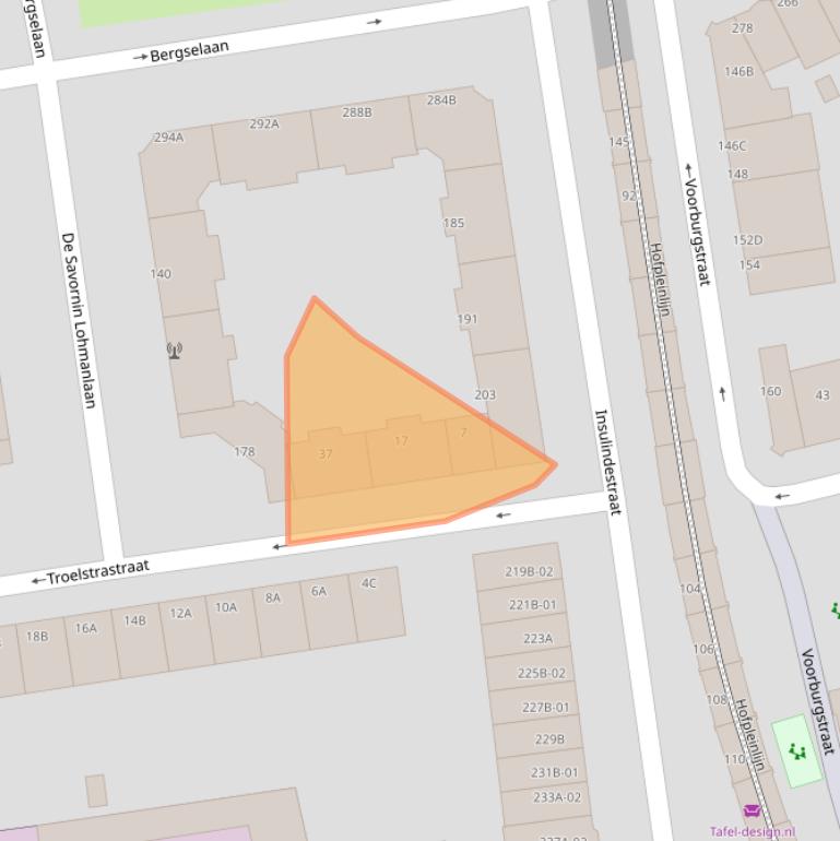 Kaart van postcodegebied 3038KR.