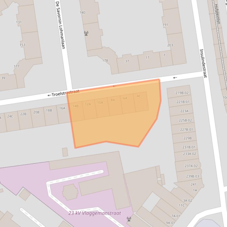 Kaart van postcodegebied 3038KT.