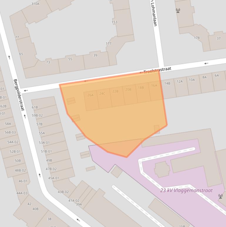 Kaart van postcodegebied 3038KV.