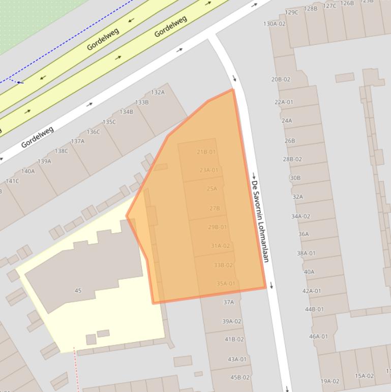 Kaart van postcodegebied 3038NB.