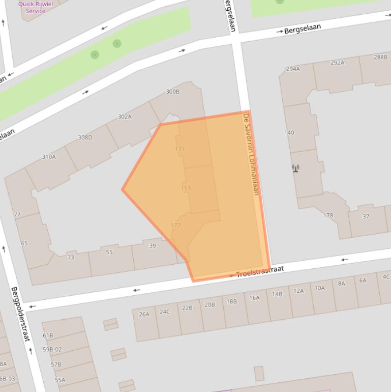 Kaart van postcodegebied 3038NJ.