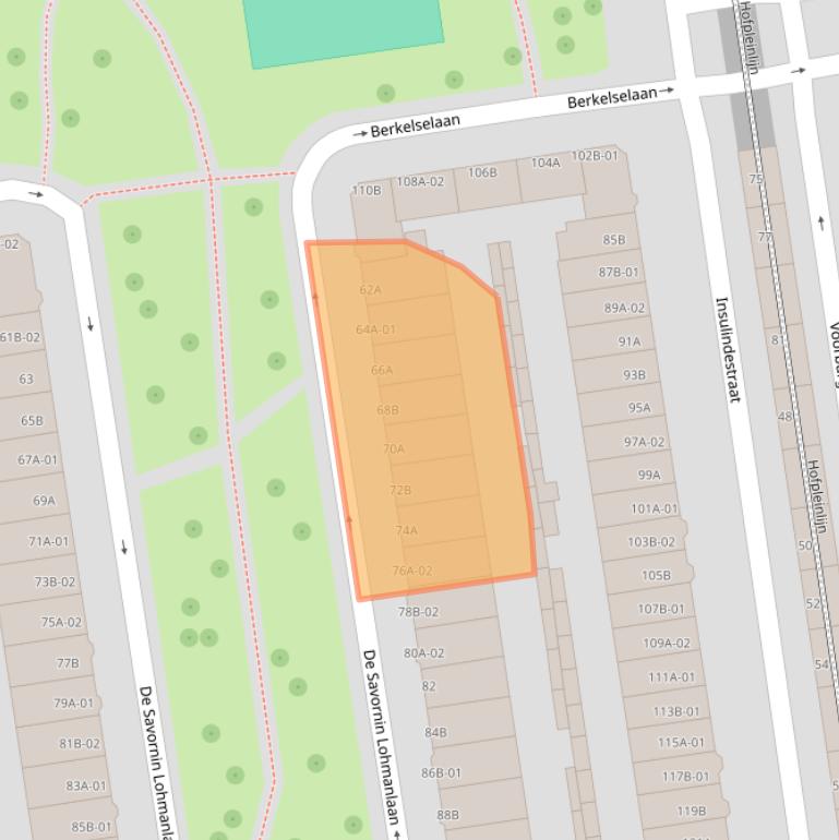 Kaart van postcodegebied 3038NM.