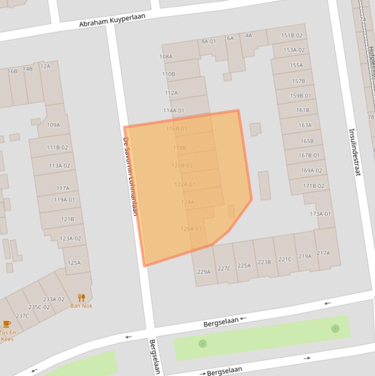 Kaart van postcodegebied 3038NS.