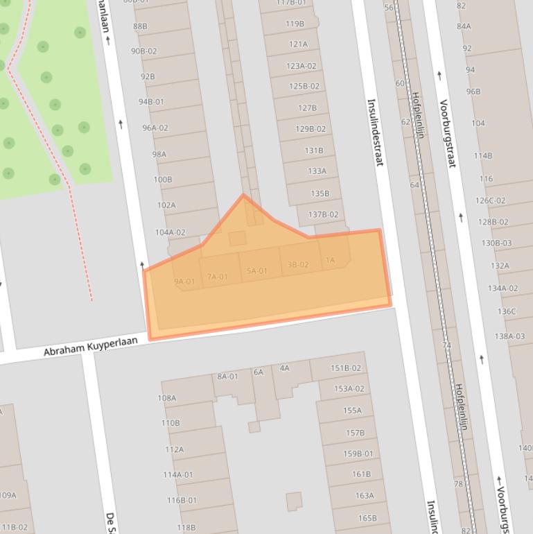 Kaart van postcodegebied 3038PA.