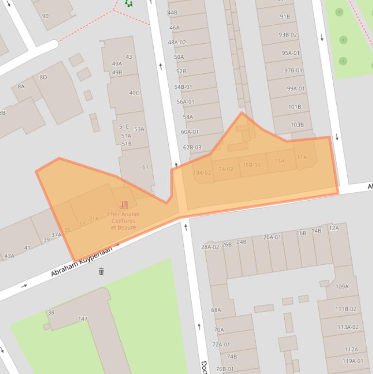 Kaart van postcodegebied 3038PB.