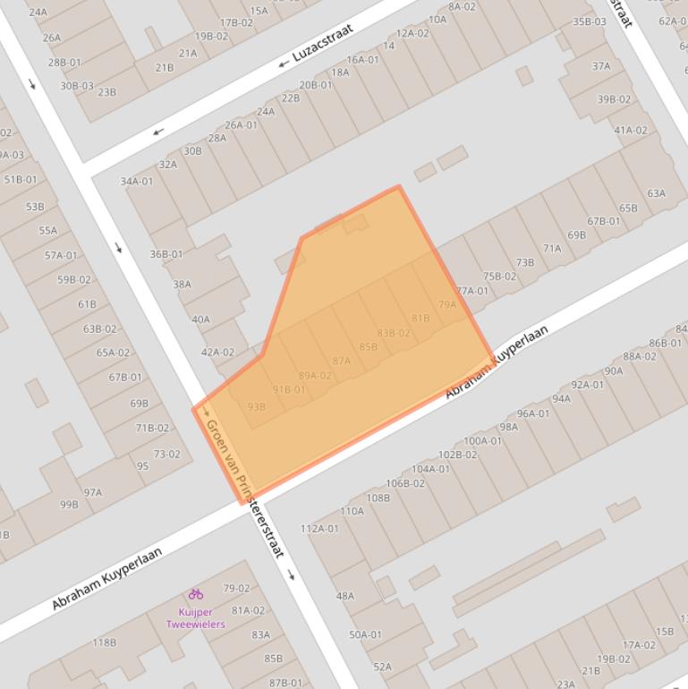 Kaart van postcodegebied 3038PG.