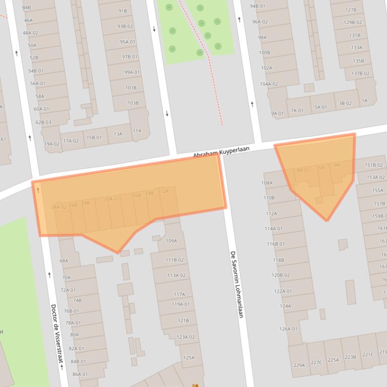 Kaart van postcodegebied 3038PK.