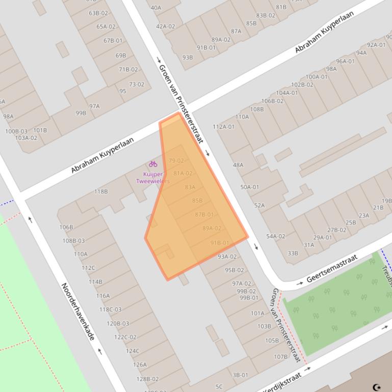 Kaart van postcodegebied 3038RE.