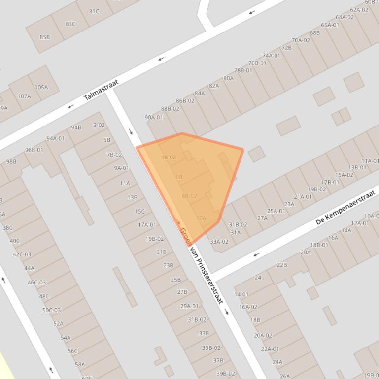 Kaart van postcodegebied 3038RH.