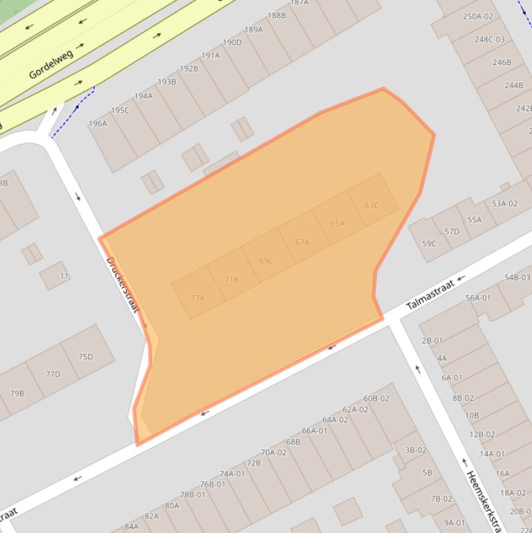 Kaart van postcodegebied 3038SM.