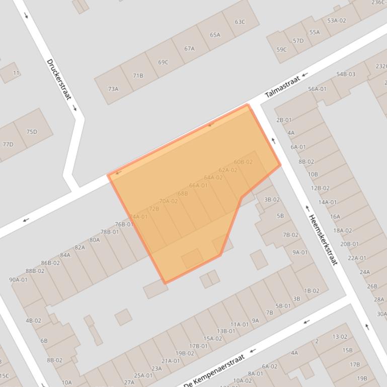 Kaart van postcodegebied 3038ST.