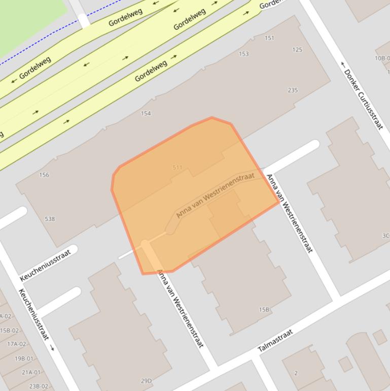 Kaart van postcodegebied 3038SX.