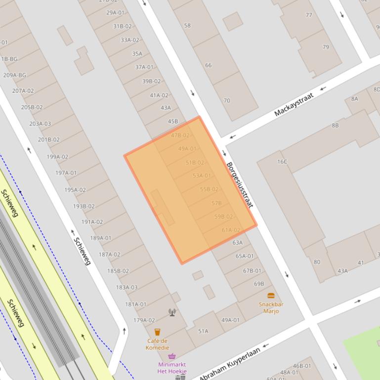 Kaart van postcodegebied 3038TD.