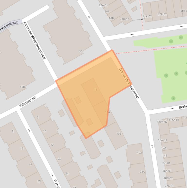 Kaart van postcodegebied 3038TK.