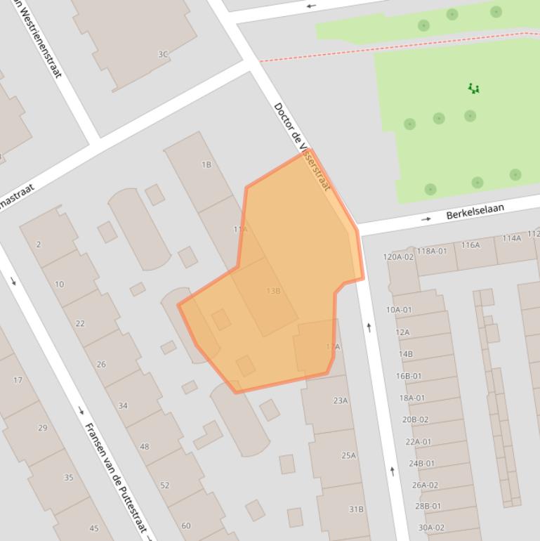 Kaart van postcodegebied 3038TL.