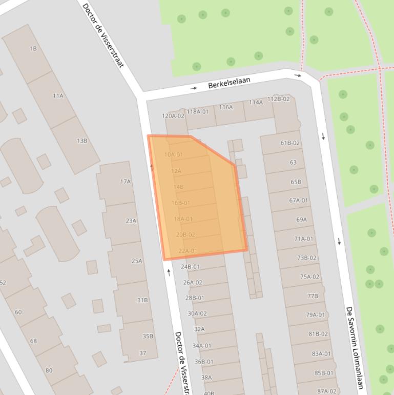Kaart van postcodegebied 3038TS.