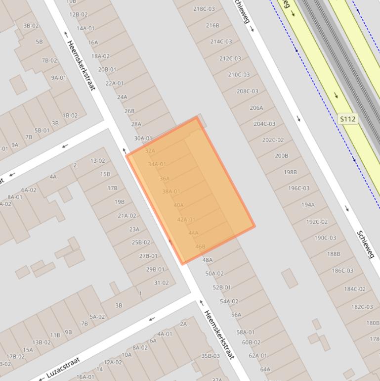 Kaart van postcodegebied 3038VH.