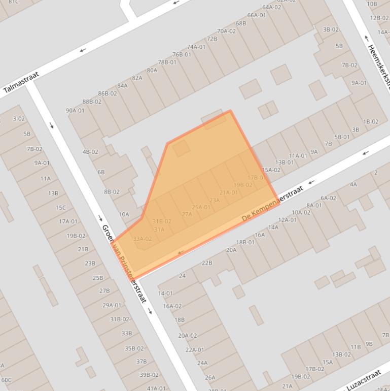 Kaart van postcodegebied 3038VP.