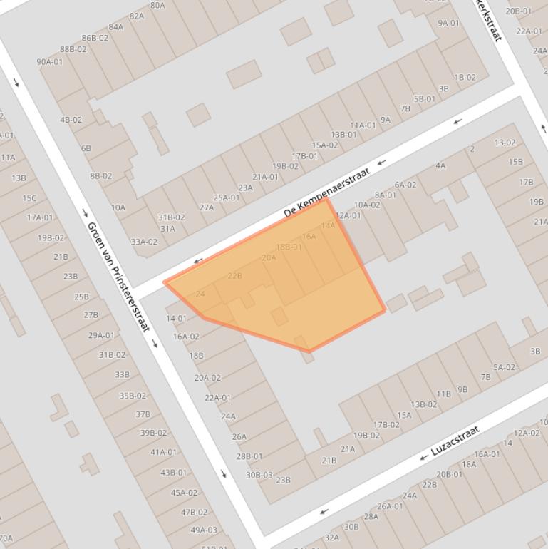 Kaart van postcodegebied 3038VS.