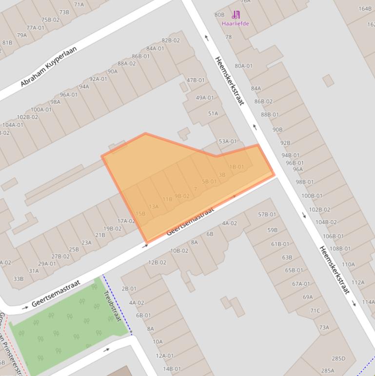 Kaart van postcodegebied 3038XA.