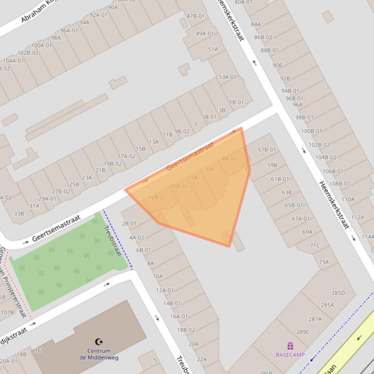 Kaart van postcodegebied 3038XC.