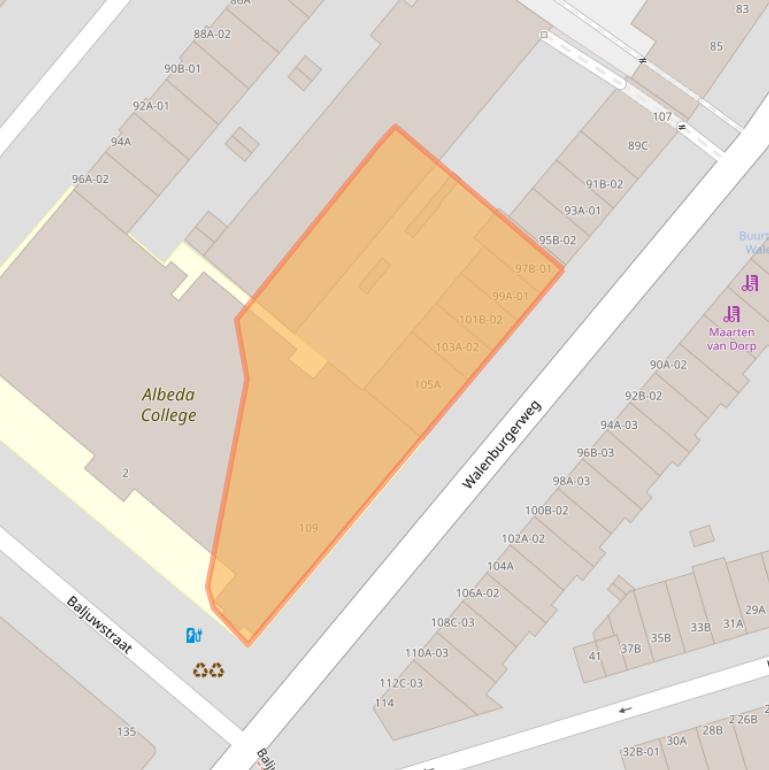 Kaart van postcodegebied 3039AG.