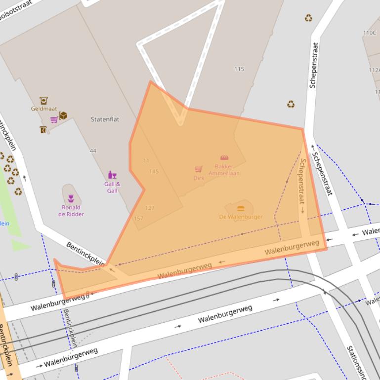 Kaart van postcodegebied 3039AJ.