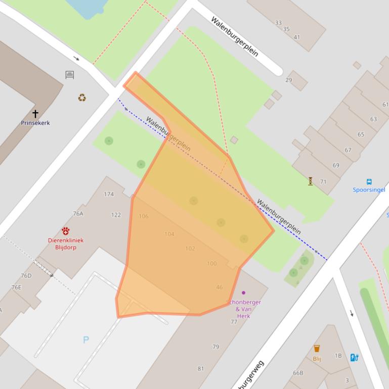 Kaart van postcodegebied 3039AN.