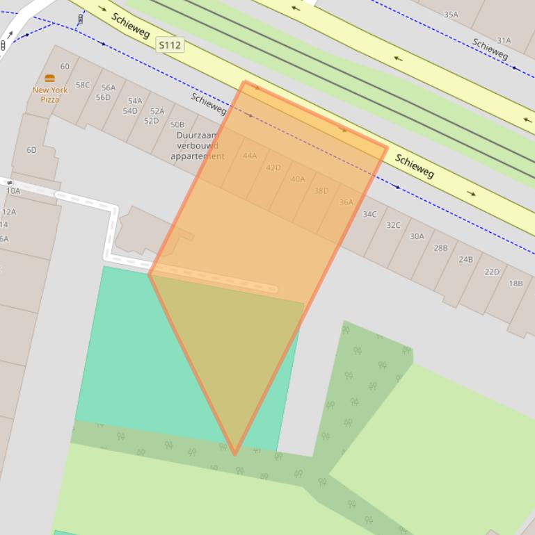 Kaart van postcodegebied 3039BC.