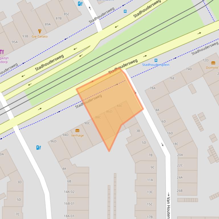 Kaart van postcodegebied 3039CH.